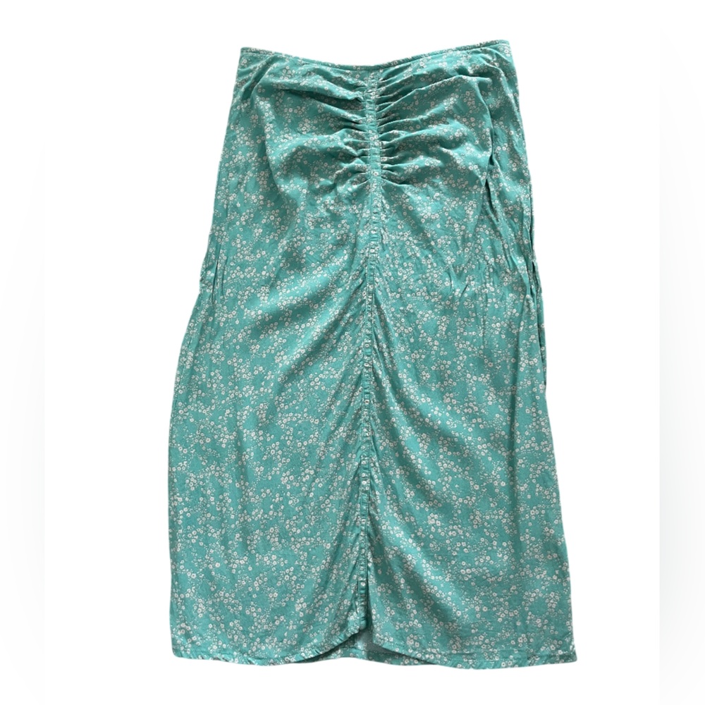 Rouje Floral Ruched Front Midi Skirt Size EU 40/US 8